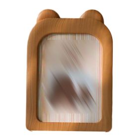 Bear Ears 5x7 Imitation Wood Photo Frame Cute Baby Picture Frame Ornaments Display,Brown