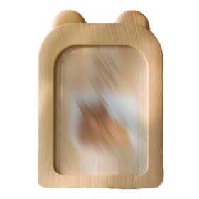 Bear Ears 5x7 Imitation Wood Photo Frame Cute Baby Picture Frame Ornaments Display,Beige