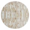 Milano Collection Shimmer Skin Woven Round Area Rug