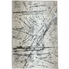 Shifra Luxury Area Rug in Gray with Silver Abstract Design