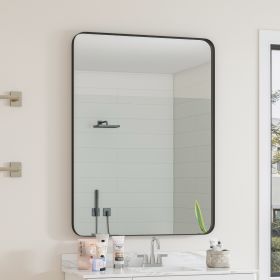 Wall Mirror 30x40 Inch Black Rectangular Mirror Metal Framed Mirror Vanity Mirror Dressing Mirror, for Bathroom, Living Room, Bedroom Wall Decor