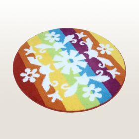 Naomi - [Romantic Snowy World] Round Home Rugs (35.4 by 35.4 inches)