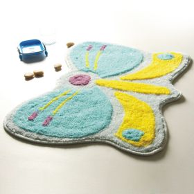 [Butterfly] Kids Room Rugs (18.5 by 24.8 inches)
