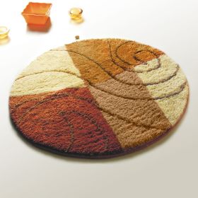 [Brown Swing] Round Rugs (35.4 by 35.4 inches)