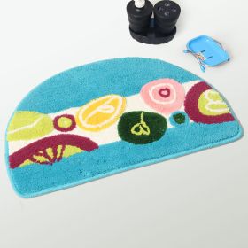Naomi - [Blue Semicircle] Kids Room Rugs (15.7 by 24.8 inches)