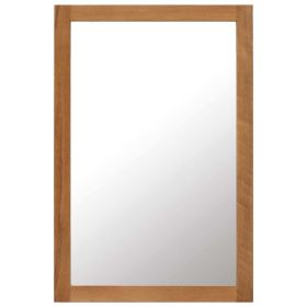 Mirror 23.6"x35.4" Solid Oak Wood