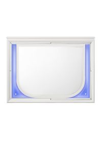 ACME Tarian Mirror w/LED, Pearl White Finish BD02319