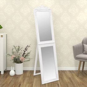 Free-Standing Mirror White 19.7"x78.7"