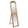 Free-Standing Mirror Gold 19.7"x78.7"