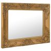 Wall Mirror Baroque Style 19.7"x15.7" Gold
