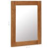 Mirror 15.7"x19.7" Solid Oak Wood