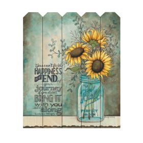 "All Along" By Artisan Tonya Crawford, Printed on Wooden Picket Fence Wall Art
