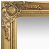 Wall Mirror Baroque Style 23.6"x39.4" Gold