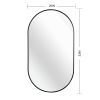 Black 20*33IN Pill Shaped Mirror