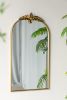 24" x 42" Arched Wall Mirror with Gold Metal Frame, Wall Mirror for Living Room Bedroom Hallway