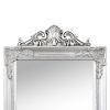 Free-Standing Mirror Silver 17.7"x70.9"
