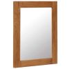 Mirror 15.7"x19.7" Solid Oak Wood