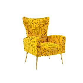 COOLMORE Accent Chair ,leisure single chair with Rose Golden feet