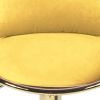 Yellow velvet bar chair, pure gold plated, unique design,360 degree rotation.adjustable height,Suitable for dinning room and bar,set of 2